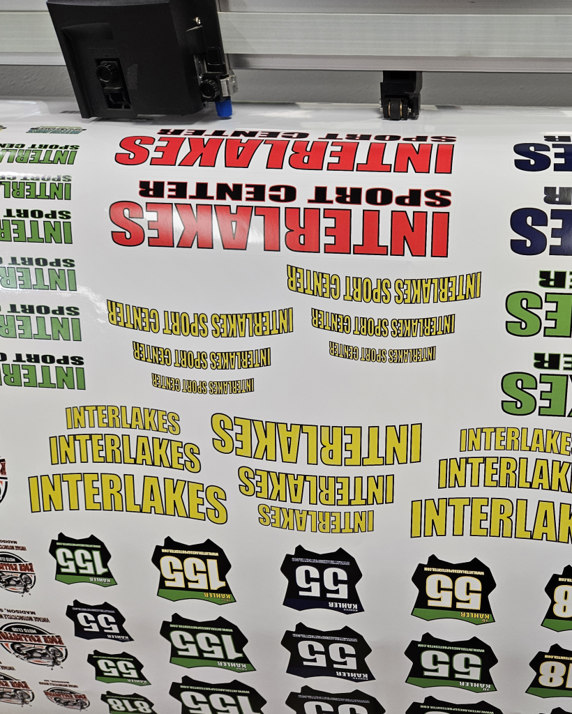 Running decals through the cutter